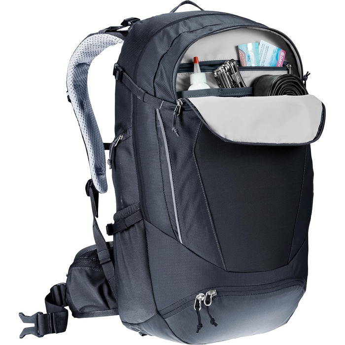 Чоловічий велосипедний рюкзак Deuter Trans Alpine 30 л, чорний