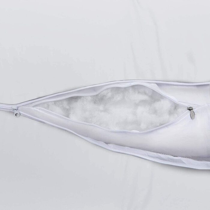 Подушка для вагітних та годування SMOOTHY XXL U-подібна, 150x80 см, знімний чохол 100% бавовна, біла