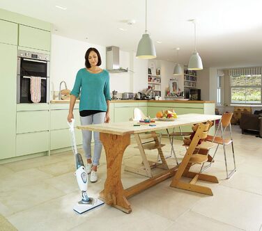 Парова швабра Black+Decker FSM1615, 1300Вт, знімний бак, 180° обертання, 2 мікрофібра, пароочисник для підлоги