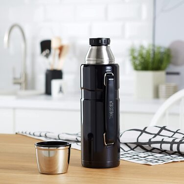 Термос Thermos Stainless King 1,2 л, нержавіюча сталь, синій, з ручкою