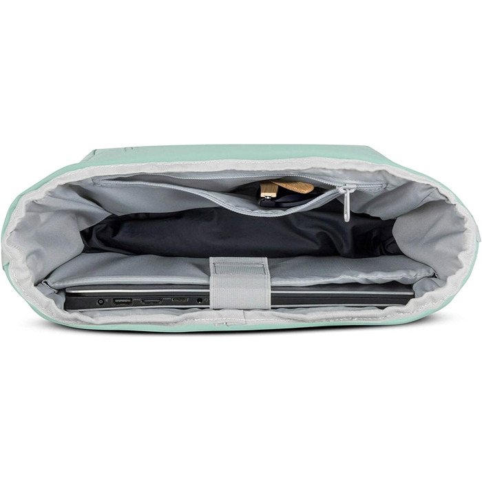 Рюкзак Johnny Urban Robin Medium м'ятний, роллтоп, 15 л, водовідштовхувальний, для ноутбука, унісекс, для міста, велопрогулянок, навчання та бізнесу, екологічний