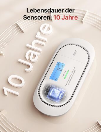 Виявник CO X-Sense з LCD-дисплеєм, акумуляторний, з пам'яттю, 1 шт. (сумісний з SBS50)