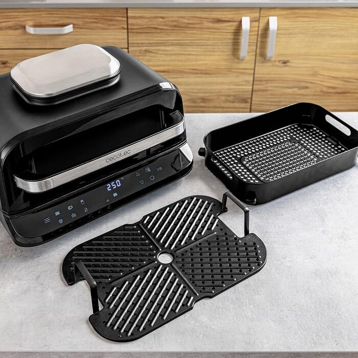 Аерофритюрниця-гриль Cecotec Cecofry FireDome 6000, 6 л, 2400 Вт, 6 режимів приготування, 4 рівні гриля, з термостатом та датчиком температури