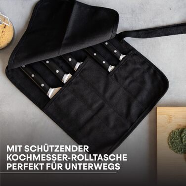 Набір професійних кухонних ножів MasterChef (5 предметів) з чохлом для зберігання та транспортування