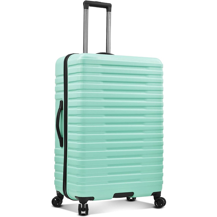 Валіза U.S. Traveler Boren 30'' з полікарбонату, міцна, 8 колес, алюмінієва ручка, м'ята