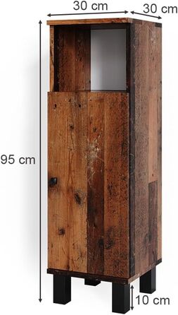 Середня шафа Vicco Fynn, дуб рустикальний, 30x95 см