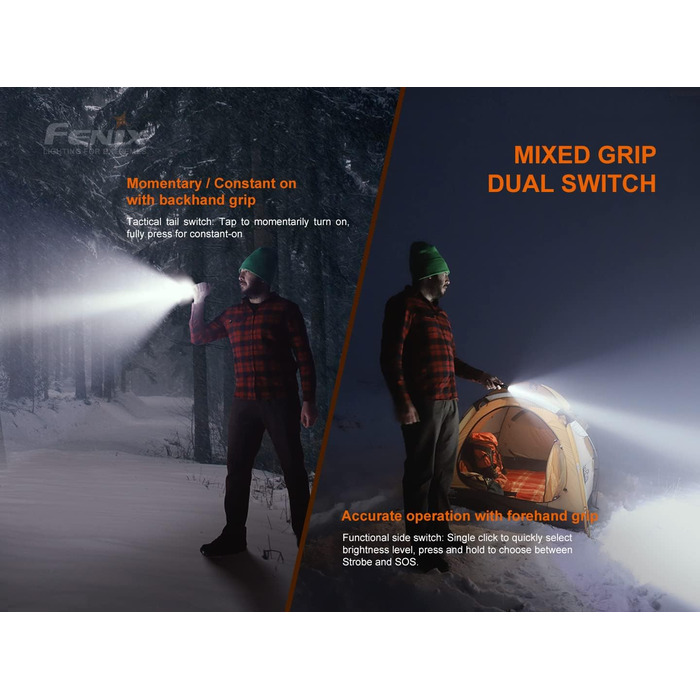 Ліхтарик Fenix LD22 V2.0 800 люменів, компактний, тактичний, LED