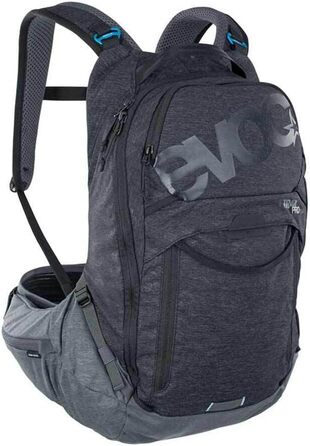 Рюкзак EVOC TRAIL PRO 16 л з захистом спини LITESHIELD PLUS, для трейлрайдингу та гонок, розмір L/XL, багатобарвний, з широкими поясними лямками та відсіком для питної системи 3 л, надлегкий