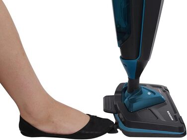 Парова швабра Hoover Steam Capsule Plus CA2IN1D 011, сіро-бірюзова, 2-в-1, для підлоги та килимів