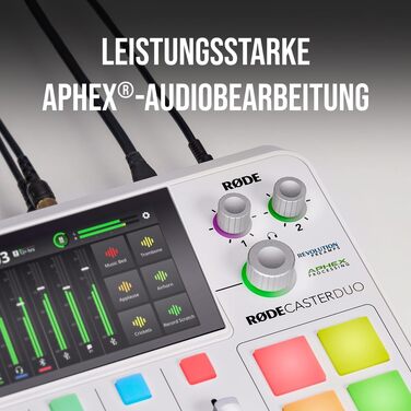 RØDE RØDECaster Duo: Комплект для подкастів, стрімінгу та музичного продакшну (Blanche)