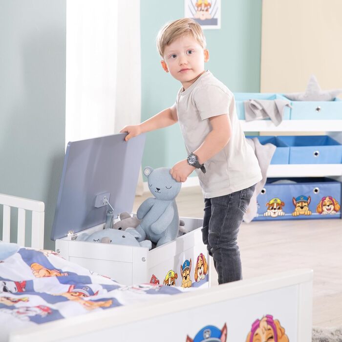 Дерев'яний візок-ходунки Roba Bully Paw Patrol для дітей, ігровий ляльковий візочок, навчальна іграшка для дівчаток і хлопчиків від 12 місяців