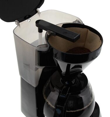 Кавоварка фільтраційна Melitta Easy Timer з таймером, скляною колбою, антикрапельною системою, 10 чашок, чорна