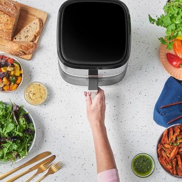 Аерофритюрниця Russell Hobbs SatisFry 4,3 л, 9 програм, Rapid AirFryer, без масла, сенсорне керування, компактна, гриль, випікання, до 200°C, модель 27610-56
