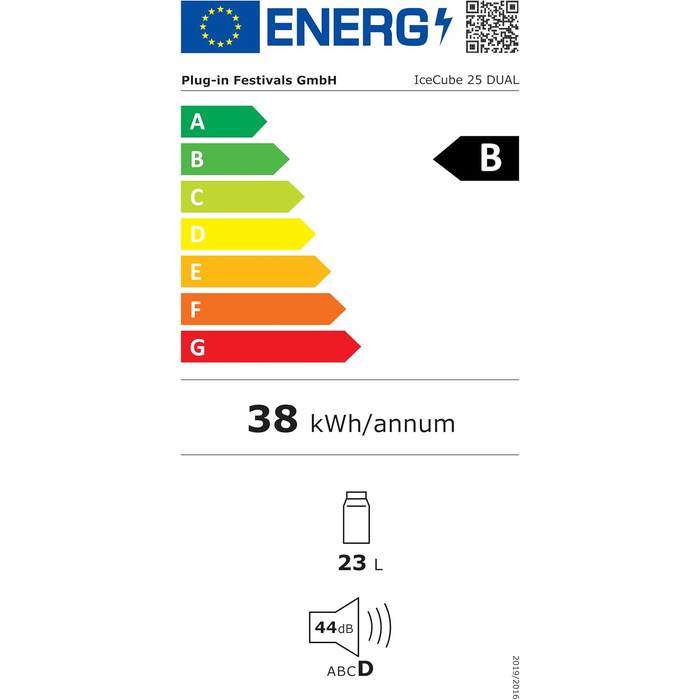 Електрична термохолодильник Plug In Festivals DUAL Ice Cube 23L з компресором -120°C, 12V/230V, App-керування, для авто та кемпінгу