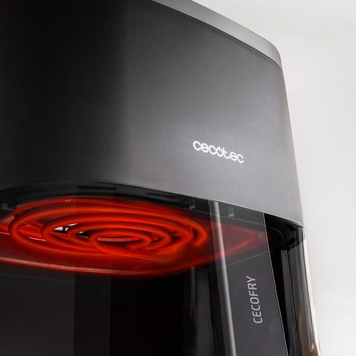 Аерофритюрниця Cecotec Cecofry Fantastik Window 4000, 4 л, з вікном, 1400 Вт, сенсорне керування, 9 програм, чорна