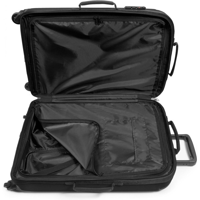 Валіза Eastpak TRANZSHELL M, 67x42x24 см, 56 л, чорна, дорожня валіза на колесах