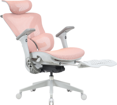 Крісло офісне OfficePro Elite OC950GLP Gray/Light Pink