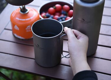 Фляга iBasingo Titan Outdoor 600ml + 1050ml (Ti3007d) - для кемпінгу, туризму та пікніків