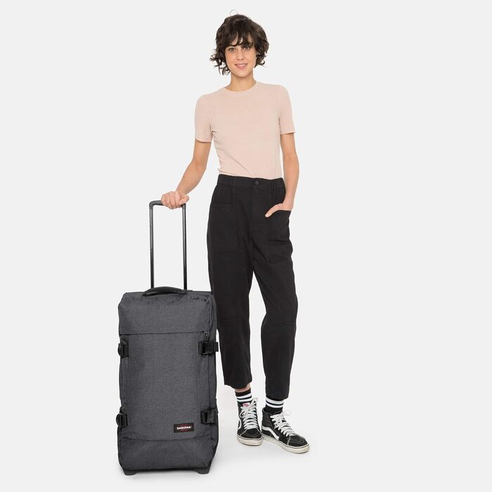 Валіза EASTPAK TRANVERZ L 166 см 162 л чорний денім (сірий) та TRANVERZ M 172 см 168 л чорний денім (сірий) – комплект дорожніх валіз