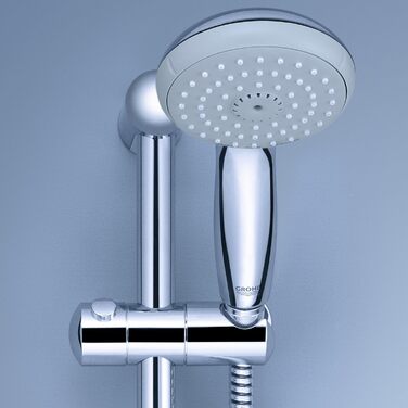 Ручна душова лійка GROHE Tempesta 100 з 3 режимами розпилення, хром (28261001)