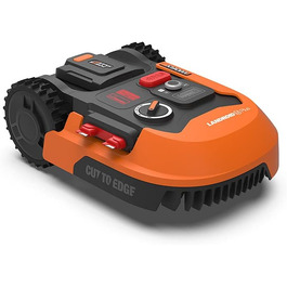 Робот-газонокосачка WORX Landroid Plus WR167E для газонів до 700 м² з обмежувальним кабелем (AIA Navigation, керування через додаток, плаваюче лезо, кут нахилу до 35%, ширина косіння 18 см, висота косіння 30-60 мм, WIFI + Bluetooth)