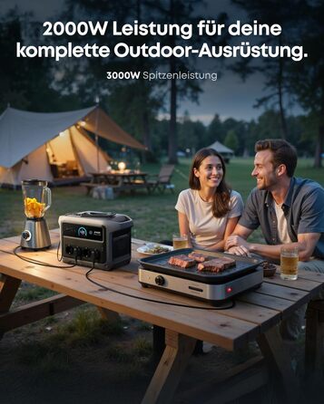 Портативна електростанція Anker SOLIX C1000 Gen 2, 2000Вт сонячний генератор, LiFePO₄ акумулятор 1024Вт-год, швидка зарядка за 49 хв, для кемпінгу та резервного живлення
