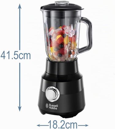 Ручний міксер Russell Hobbs 24672-56, матовий чорний (5 швидкостей + турборежим, вінчики та гаки для тіста, кнопка викидання насадок)