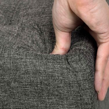 Табурет з кришкою і місцем для зберігання - чорний / 38 х 38 х 40 см