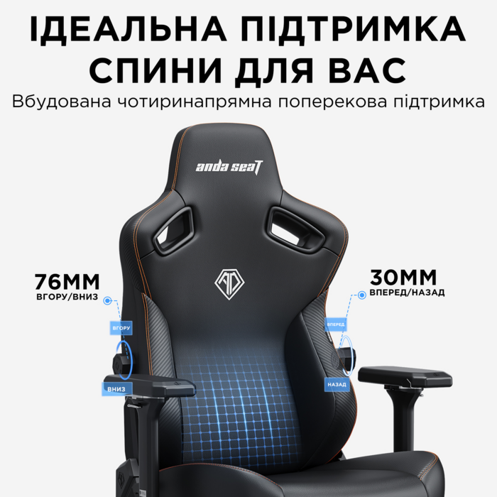 Крісло ігрове Anda Seat Kaiser 3 Green Size XL