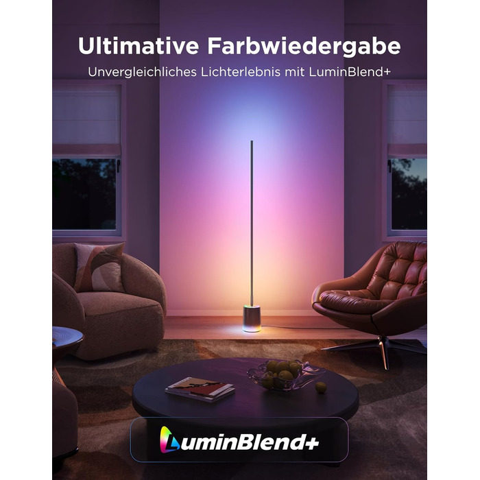 Розумна торшерна лампа Govee Stehlampe 3 з технологією LuminBlend+, RGBWWIC, яскравість 2100лм