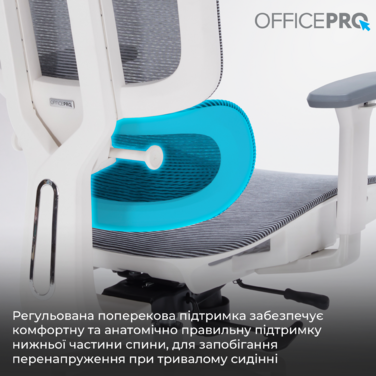 Крісло офісне OfficePro Skyline OC680-W-DG-DG