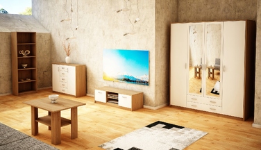 Стелаж Meble Bestseller 39 x 180 x 35 см, дуб вотан / графіт