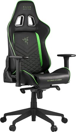 Ігрове крісло Razer TAROK PRO від Zen Gaming, чорне/зелене, з меморі-піною для попереку, подушкою для шиї, 3D-підлокітниками
