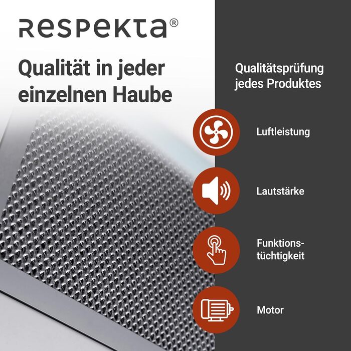 Похила витяжка Respekta CH89060S 90 см, скляна з рамою з нержавіючої сталі, режим відведення та рециркуляції, клас A++, біла
