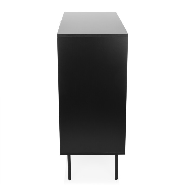 Комод KARBY K 90x40x95 см 4 шухляди чорний hjh LIVING