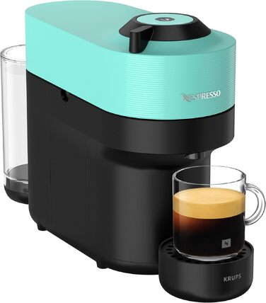 Nespresso Vertuo Pop Krups XN9204: Кавомашина капсульна, 560 мл, Aqua Mint