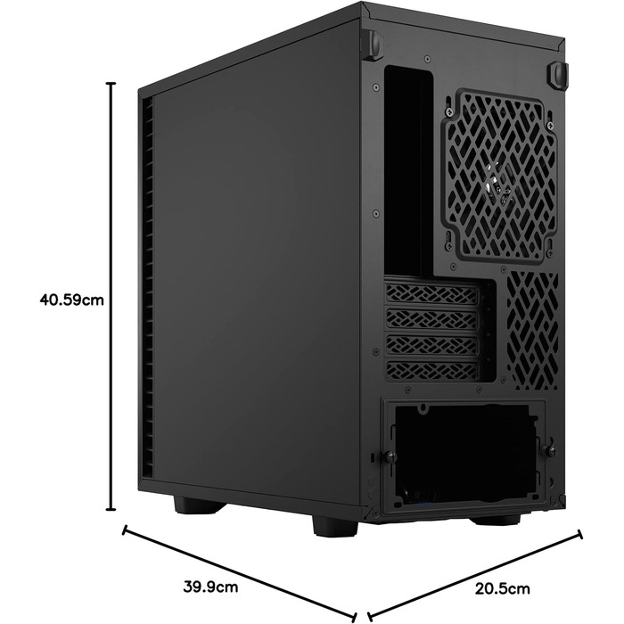 Корпус Fractal Design Define 7 Mini Black, алюміній/сталь, безшумний, Micro ATX, міні-тауер