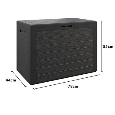 Коробка на подушці Lille Anthracite 190л