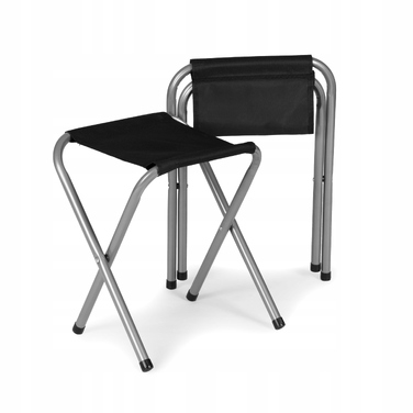 Туристичний стіл Bauerkraft 120x60x70 см, сірий, алюміній, стільниця МДФ