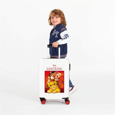 Дитяча валіза Disney Король Лев, червона, 37x55x20 см, 34 л, ABS, 4 подвійні колеса, кодовий замок, ручна поклажа