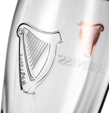 Пивні келихи Guinness Glas 2 шт x 568 мл з логотипом та арфою - набір для пива