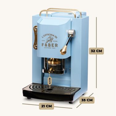 Кавомашина Faber Pro Deluxe з міді та вафельниці з Ese паперу 44 мм