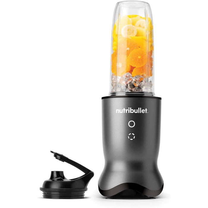 Nutribullet персональний блендер 1000 Вт, тиха робота, 900 мл Tritan Renew, сенсорне керування, темно-сірий, EU версія