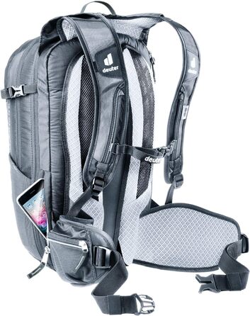 Жіночий велосипедний рюкзак Deuter Compact EXP 12 SL, 15 л, графітово-чорний