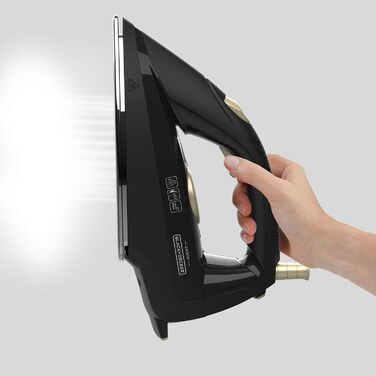 Парова праска-станція BLACK+DECKER BXIR2403E, 2400 Вт, чорна, резервуар 2 л