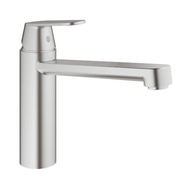 Змішувач кухонний GROHE Eurosmart Cosmopolitan 31180000: поворотний вилив 360°, економія води, Supersteel, хром