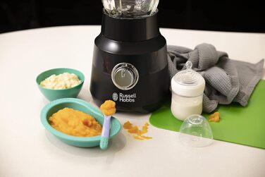 Ручний міксер Russell Hobbs 24672-56, матовий чорний (5 швидкостей + турборежим, вінчики та гаки для тіста, кнопка викидання насадок)