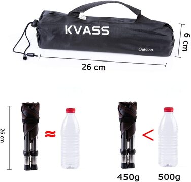Складаний кемпінговий стілець KVASS для відпочинку на природі, коричневий