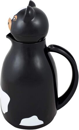 Термос-графін Helios Thermo-Cow, пластик, 1 л, чорний