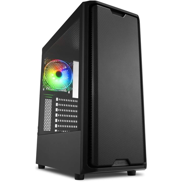Корпус для ПК Sharkoon SK3 RGB з підсвіткою, ATX, чорний